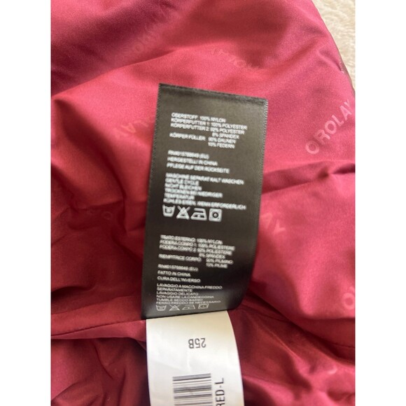 Orolay, wine red puffer vest sz L - Picture 5 of 5